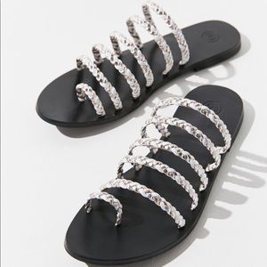 NWT Urban Outfitters Val Braided Slide Sandal